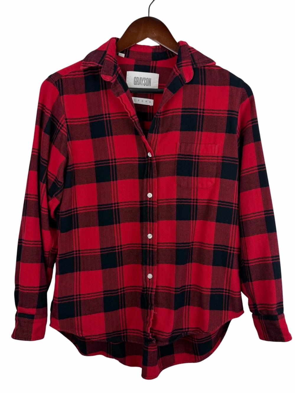 Grayson | Red Black Plaid Flannel The Hero Shirt